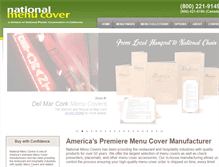 Tablet Screenshot of menucovers.com