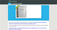 Desktop Screenshot of menucovers.co.za